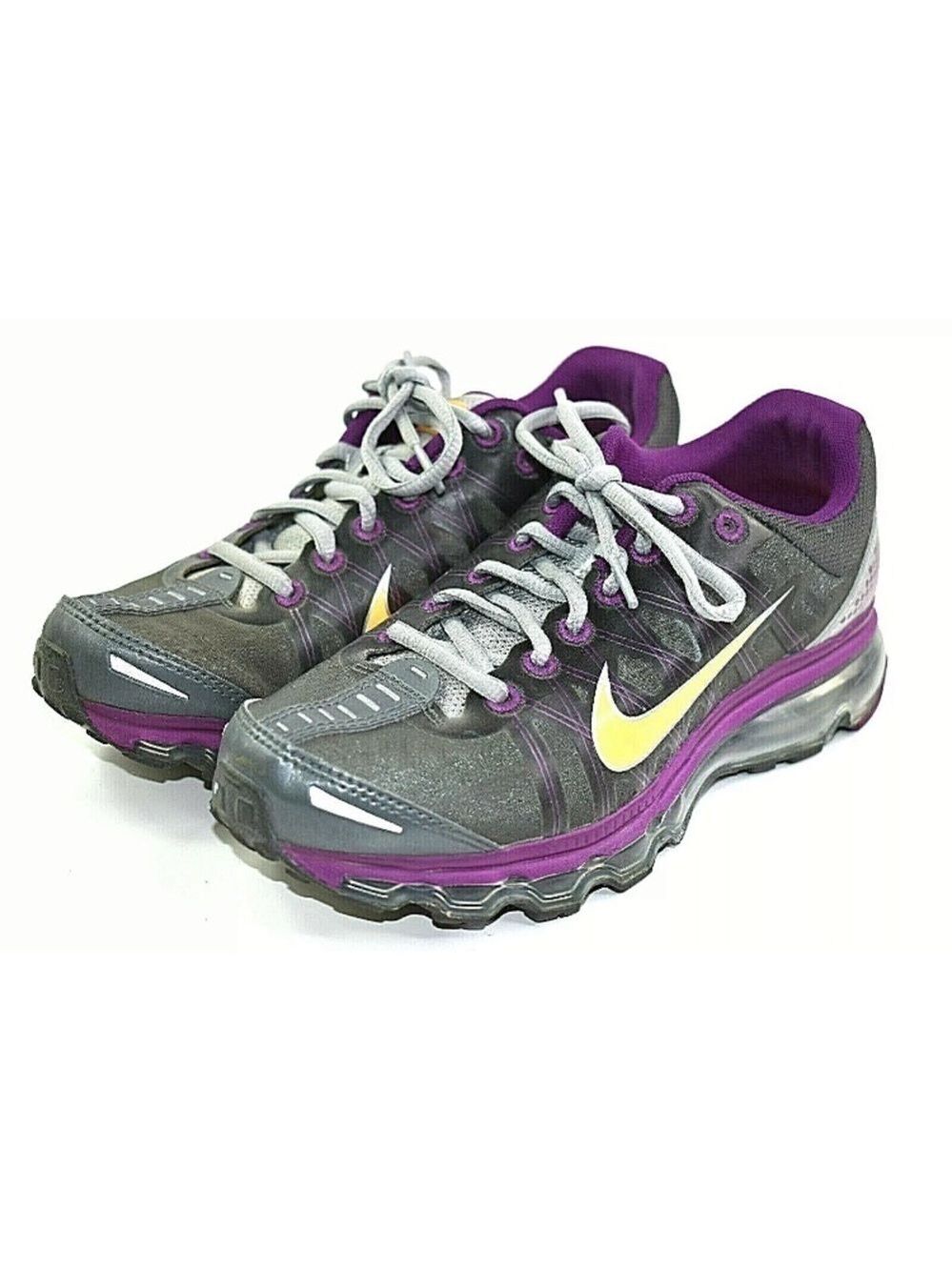 Nike Air Max sneakers in a striking purple, grey, and orange Women’s size 6 - Picture 3 of 8